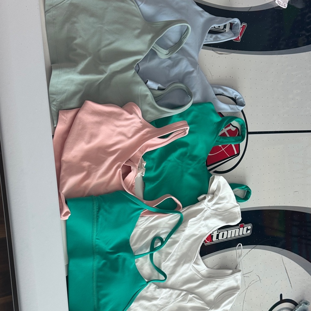lululemon athletica align Tank Tops - Pink, Green, White, Gray